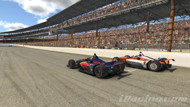 One of several wheel to wheel battles.